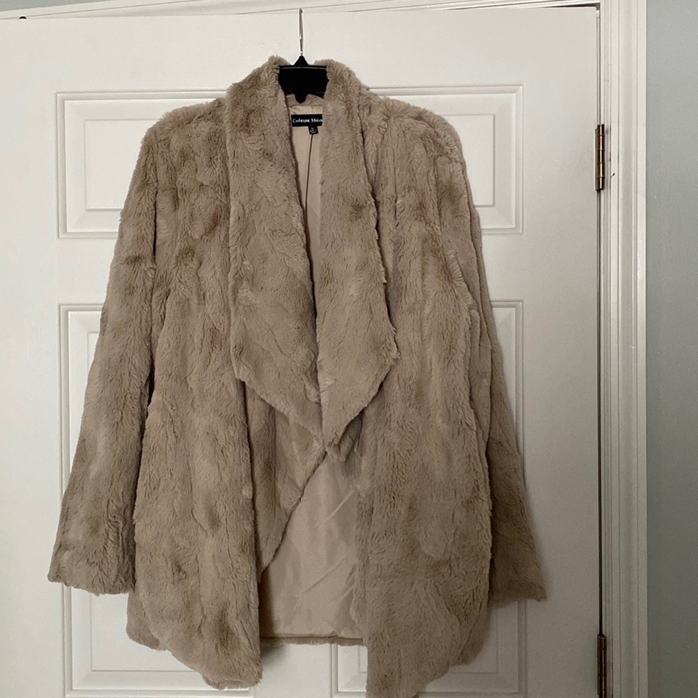 Tan Faux Fur jacket
